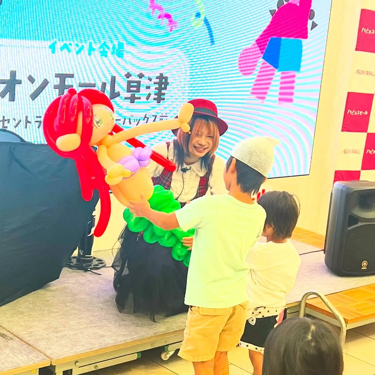 イオンモール草津でバルーンアートショー🎈