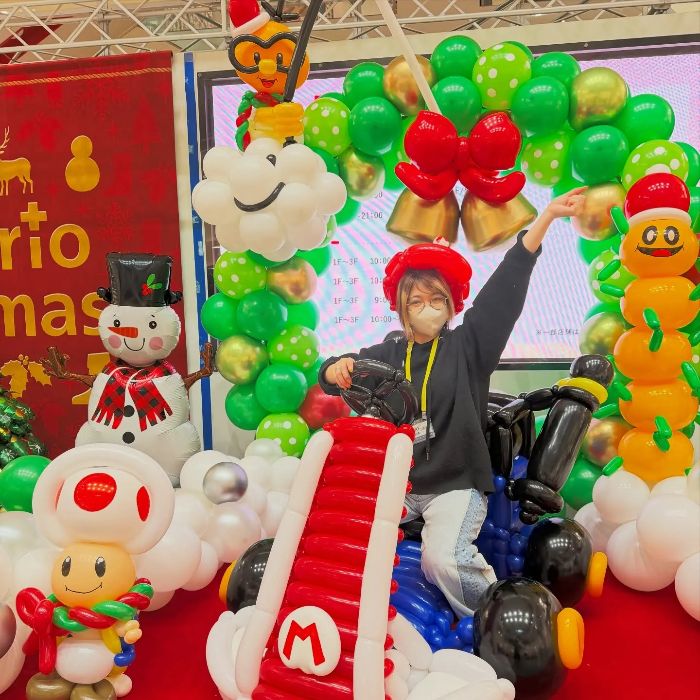 バルーンアートクリスマス🎄 in アリオ八尾