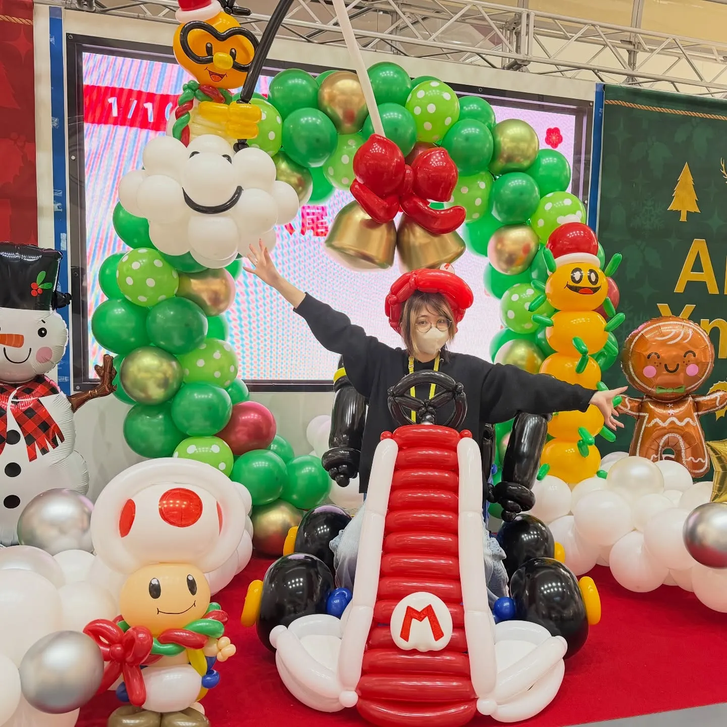 バルーンアートクリスマス🎄 in アリオ八尾