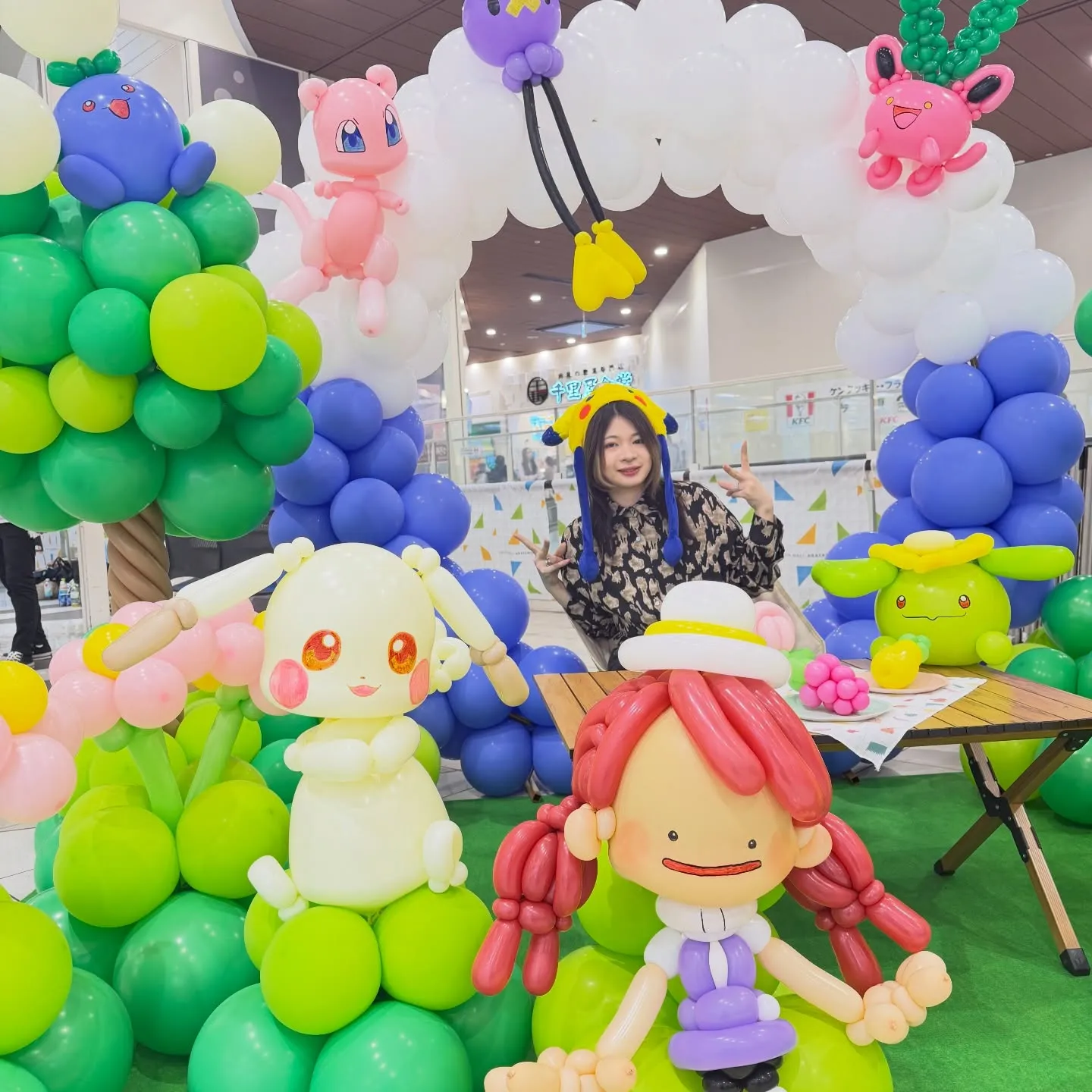 即興バルーンで遊ぶ、ぽこあポケモンの世界🎈✨
