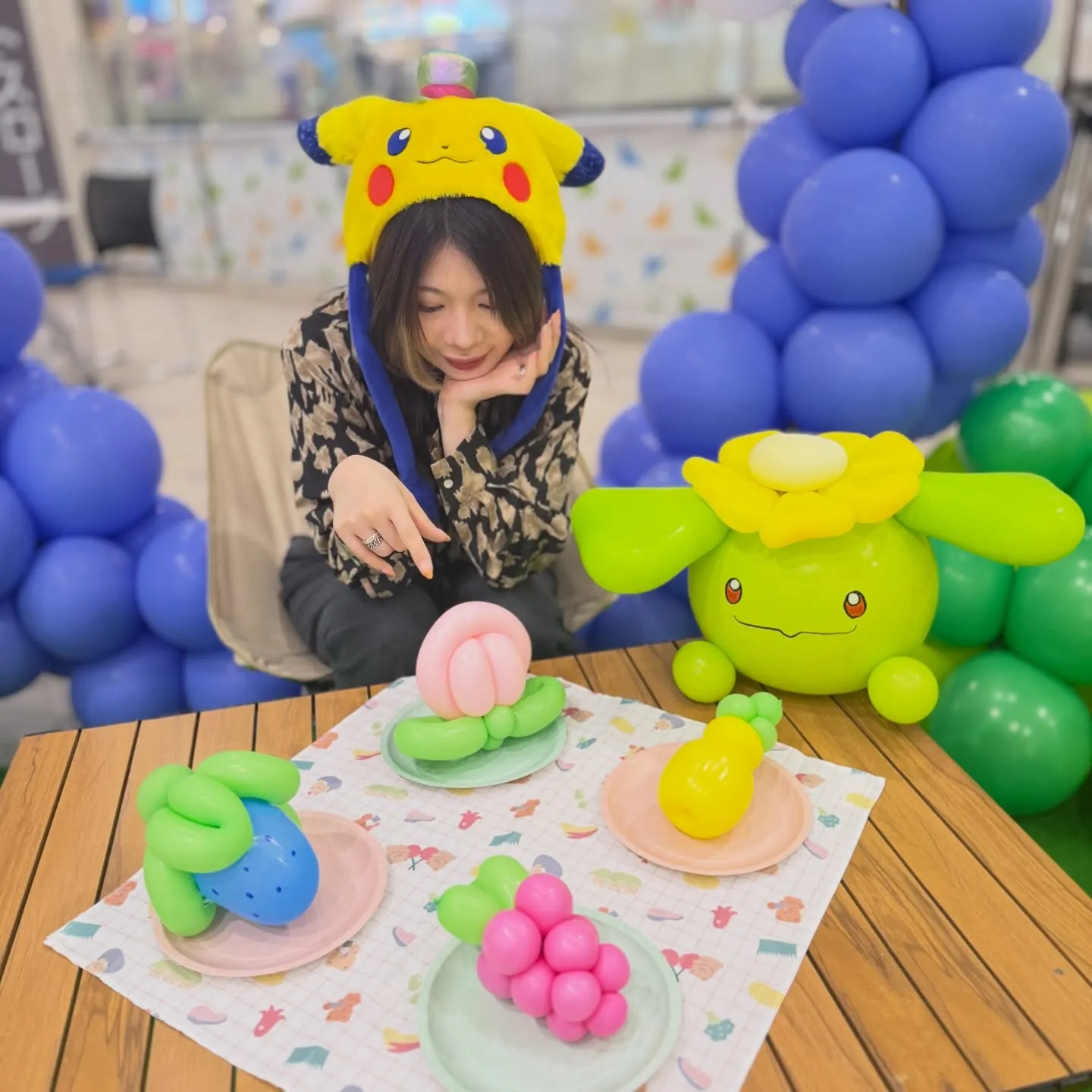 即興バルーンで遊ぶ、ぽこあポケモンの世界🎈✨